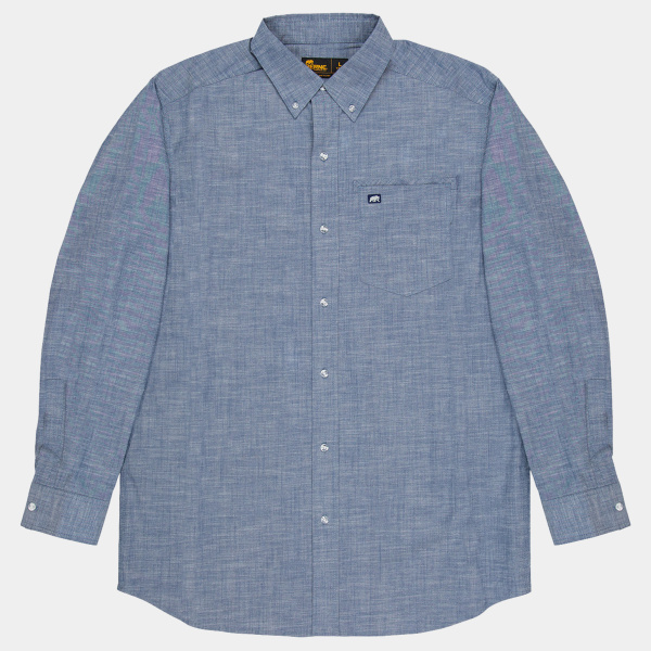 Men's Foreman Flex180 Chambray Button-Down Woven Shirt Thumbnail