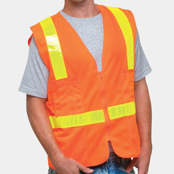 Unisex USA Made  22Surv-Y Class 2 ANSI High Vis Surveyor Safety Vest Thumbnail