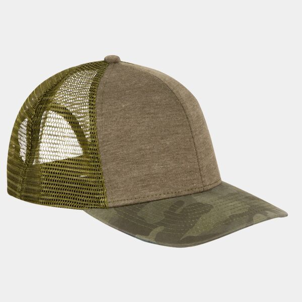 Polyester Pique Knit Trucker Hat Thumbnail