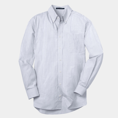 Plaid Pattern Easy Care Shirt Thumbnail