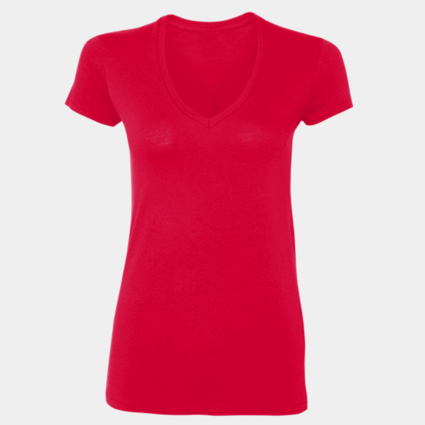 Ladies' SoftStyle® Fitted V-Neck T-Shirt Thumbnail