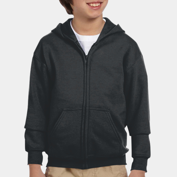 Youth Heavy Blend™ Full-Zip Hooded Sweatshirt Thumbnail