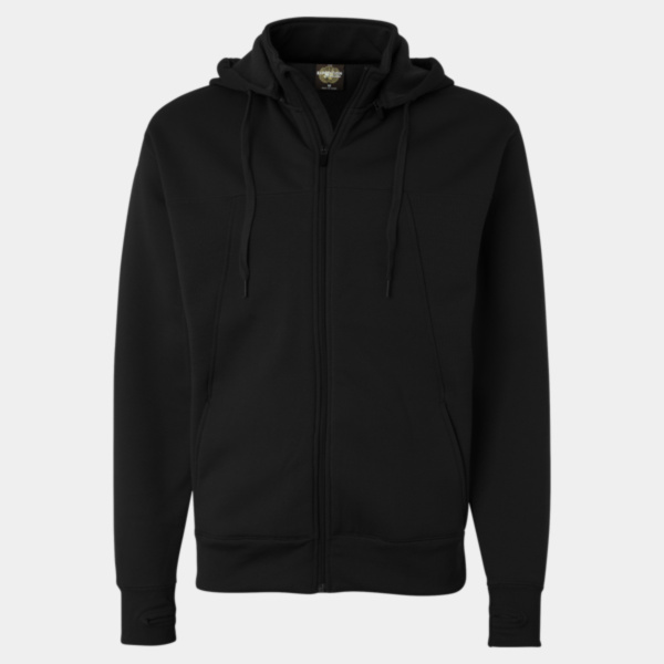 Unisex Poly-Tech Full-Zip Hooded Sweatshirt Thumbnail