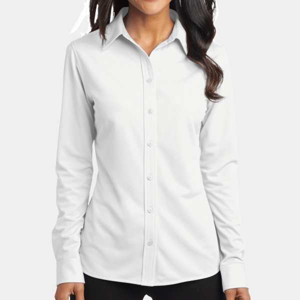 Women's Dimension Knit Dress Shirt Thumbnail