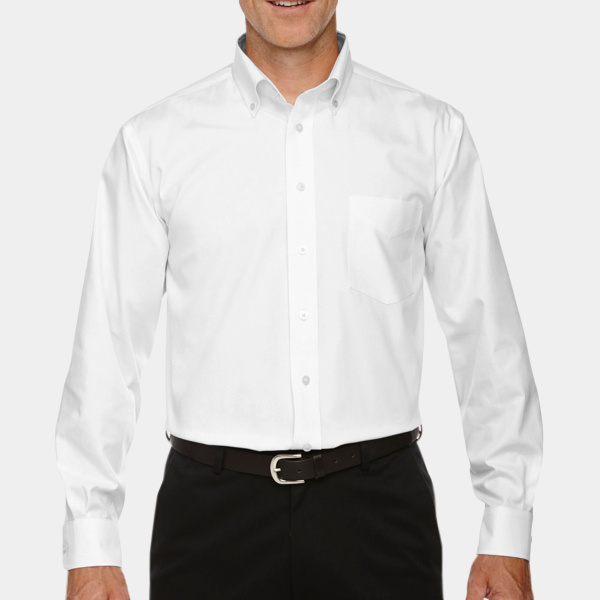 Men's Crown Collection® Solid Oxford Woven Shirt Thumbnail