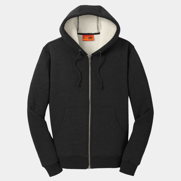 Heavyweight Sherpa Lined Hooded Fleece Jacket Thumbnail