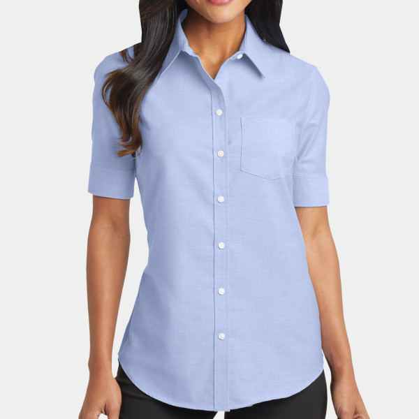 Women's Short Sleeve SuperPro Oxford Shirt Thumbnail