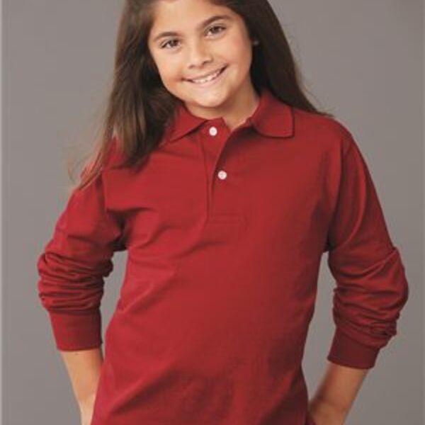 SpotShield™ Youth Long Sleeve Polo Thumbnail