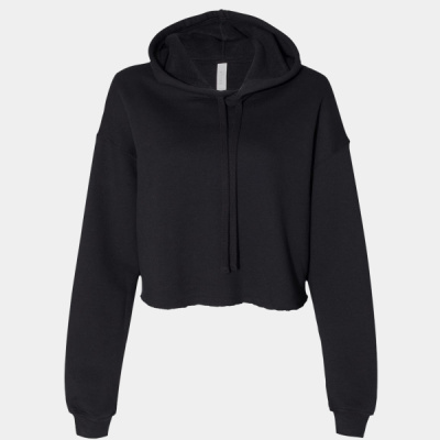Women's Crop Fleece Hoodie Sweatshirt Thumbnail