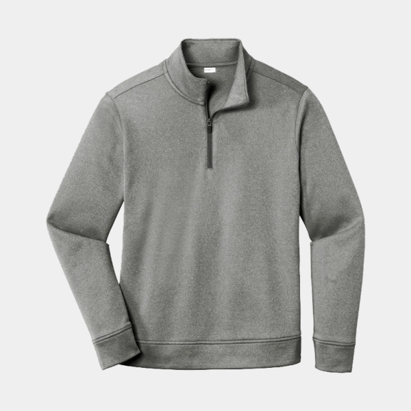 PosiCharge ® Sport Wick ® Heather Fleece 1/4 Zip Pullover Thumbnail