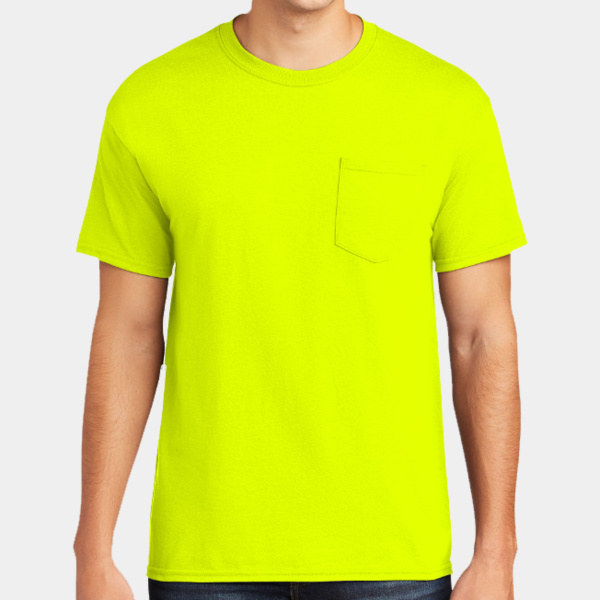 Heavy Cotton 100% Cotton Pocket T Shirt Thumbnail