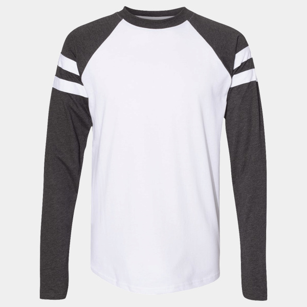 Unisex Fine Jersey Mash Up Long Sleeve Tee Thumbnail