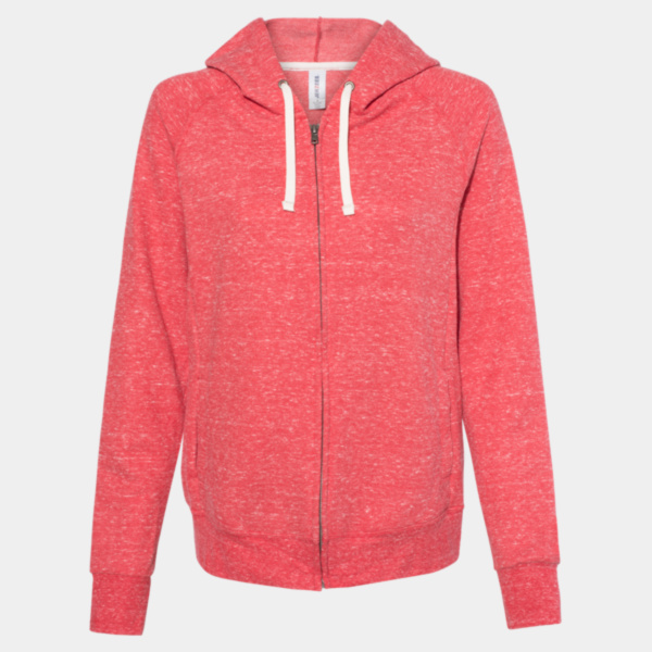 Women's Snow Heather French Terry Full-Zip Hooded Sweatshirt Thumbnail