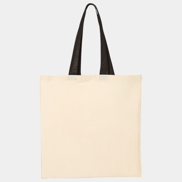 Economical Tote with Contrast-Color Handles Thumbnail