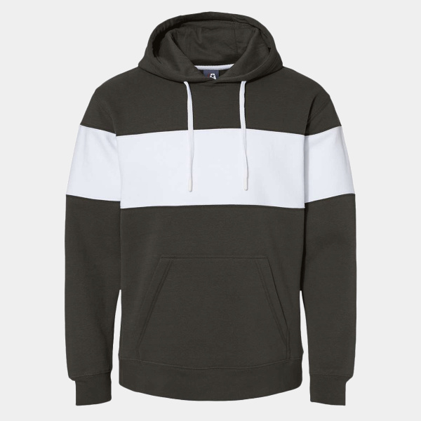 Men's Varsity Fleece Colorblocked Hooded Sweatshirt Thumbnail
