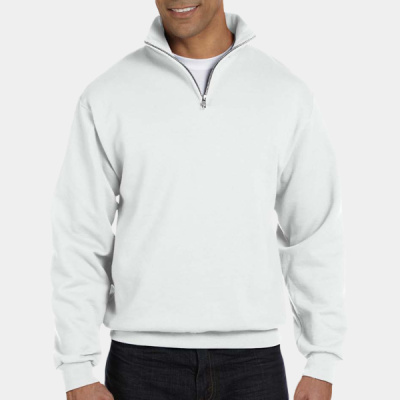 Adult NuBlend® Quarter-Zip Cadet Collar Sweatshirt Thumbnail