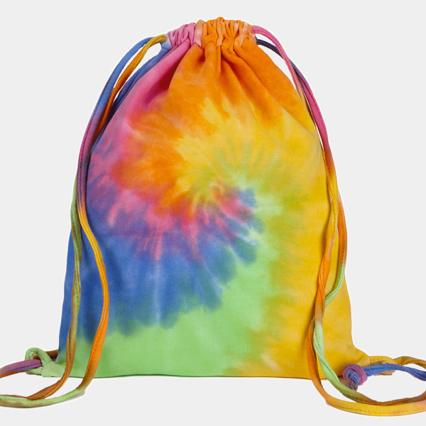 Swirl Tie-Dyed Drawstring Bag Thumbnail