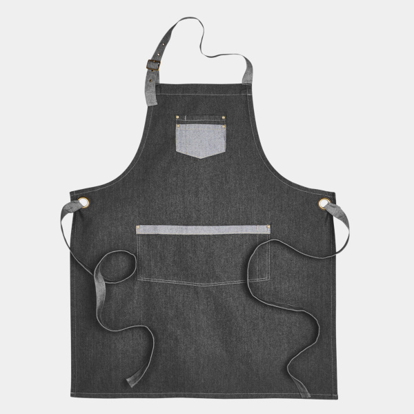 Unisex Domain Contrast Denim Bib Apron Thumbnail
